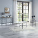 Brantley - Sofa Table - Clear Glass & Sandy Gray ACME