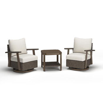 Marin Sands - Chairs With Cushion And Table Set (Set of 3) - Brown / Beige Signature Design by Ashley®
