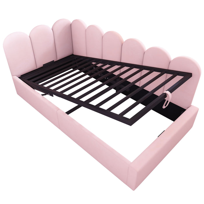 Upholstered Daybed With Hydraulic Storage Artistry At Home