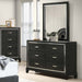 1 Piece Dresser With Tapered Legs Furniture - Black Home Essentials