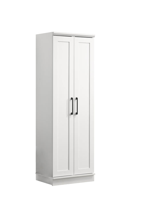 Evelyn - Sleek Storage Cabinet With Framed Panel Design - White