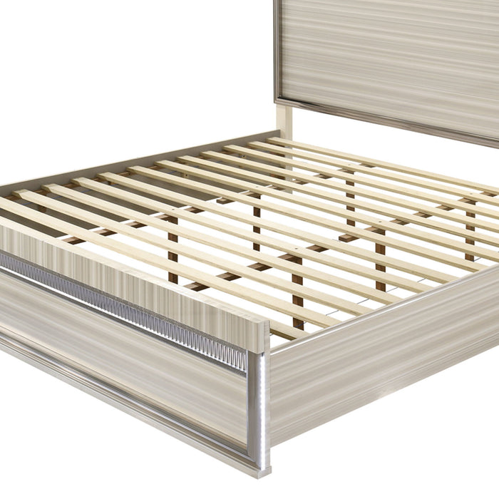 Leonor - Bed With LED Headboard And Footboard Matrix Furniture Group