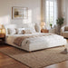 Modern Upholstered Bed Frame With Wingback Headboard Artistry At Home