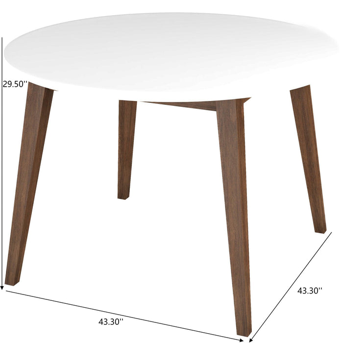 Paloma - Dining Table - Brown / White