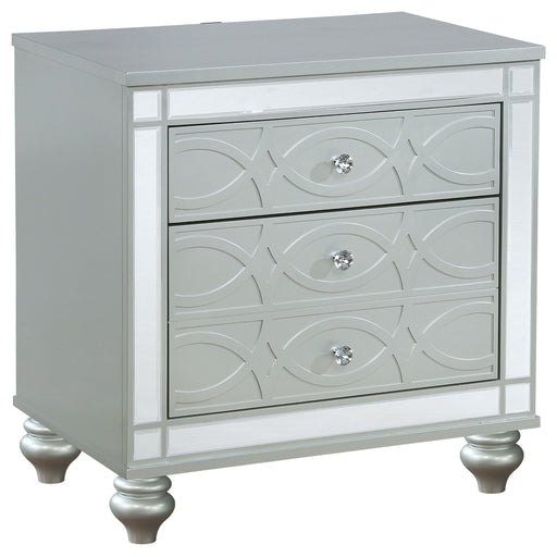Menlo - 2 Drawer Nightstand - Gray Furniture Max