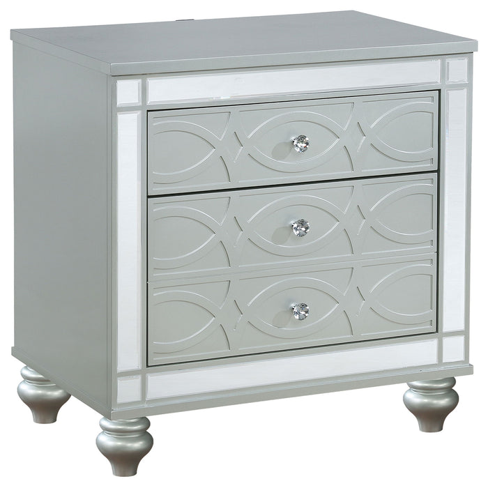 Menlo - 2 Drawer Nightstand - Gray