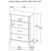 Georgina - 4 Drawer Bedroom Chest - Natural Wood Furniture Max