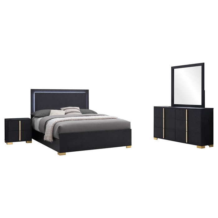 Jeremiah - Bedroom Set With LED Headboard Furniture Max