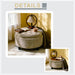 Storage Round Footstool Table Ottoman Home Essentials