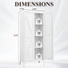Adjustable 2 Door Kitchen Pantry Cabinet With Striped Design Home Essentials