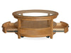 Durant - Round Cocktail Table With Casters - Honey Brown Magnussen Furniture
