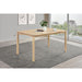 Svenstra - Rectangular Dining Table Set With Armless Side Chairs, Wood, Natural Walnut, 59 X 35.5 X 30 Inches Furniture Max