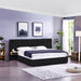 Upholstered Hydraulic Platform Bed With Storage Shelves, Reading Lamps, USB Port Home Essentials