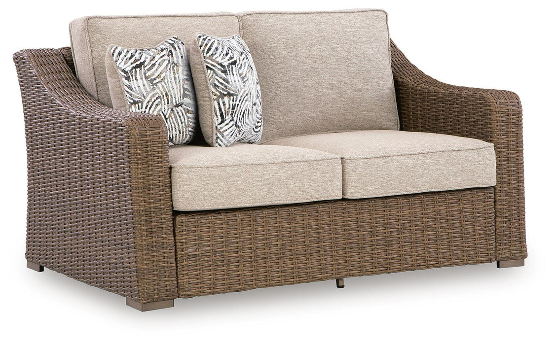 Laguna Heights - Loveseat With Cushion - Beige Signature Design by Ashley®