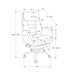 Office Chair With Adjustable Height, Armrests, Ergonomic Design - Dark Gray 8th Street