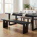 Dining Bench For Kitchen - Black Noble House