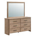 Anika - Mirror - Natural / Brown New Classic