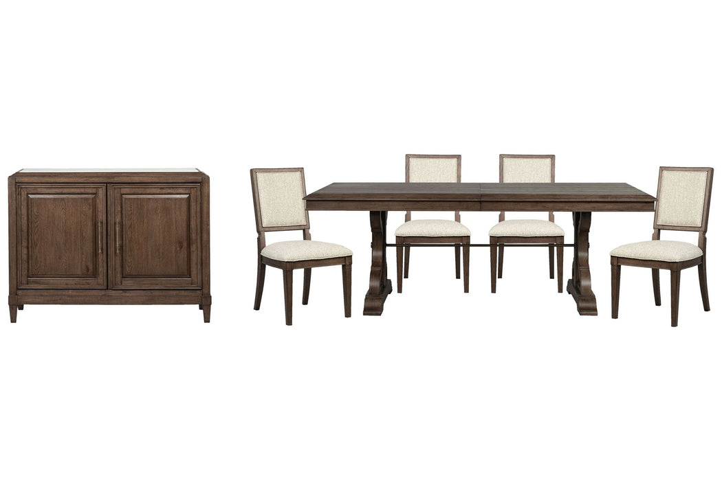 Jubilee - Extendable Trestle Dining Table Set Magnussen Furniture