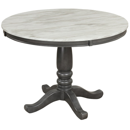 Dining Table - Gray - Faux Marble Hearth and Haven