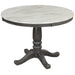 Dining Table - Gray - Faux Marble Hearth and Haven