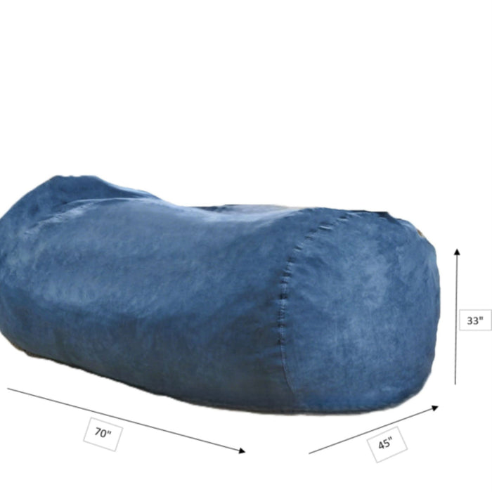 Jasper - Traditional Cylindrical Suede Bean Bag Home Essentials
