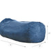 Jasper - Traditional Cylindrical Suede Bean Bag Home Essentials