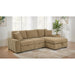 Logan - Sleeper Sectional Sofa With Right Arm Chaise - Camel Furniture Max