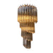 Michael Amini Lighting - Spiral 5-Light 25" Crystal Wall Sconce - Gold / Brown Michael Amini