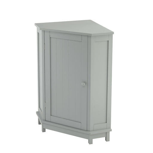 Bathroom Cabinet Triangle Corner Storage Cabinet With Adjustable Shelf Modern Style Hearth and Haven