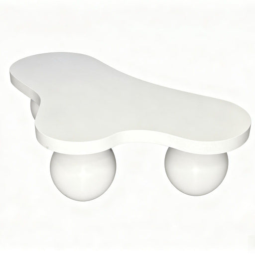 Cloud Shaped Coffee Table With 3 Ball Legs For Living Room Home Essentials