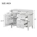 Bathroom Vanity With 2 Drawers And Tip-Out Drawer, Storage Cabinet Hearth and Haven