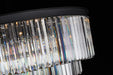 Michael Amini Lighting - Allure 28-Light Round Crystal Chandelier - Matte Black / Pearl Silver Michael Amini