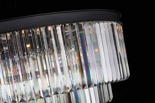 Michael Amini Lighting - Allure 28-Light Round Crystal Chandelier - Matte Black / Pearl Silver Michael Amini