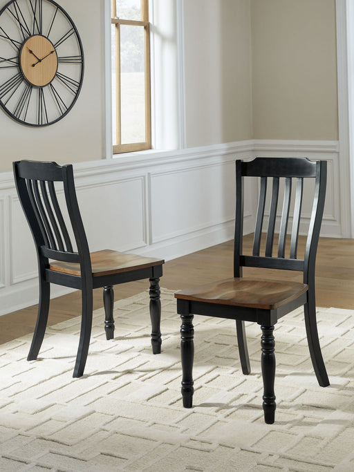 Clorazi - Dining Room Side Chair (Set of 2) - Black / Brown Signature Design by Ashley®