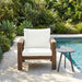 Stylish Outdoor Armchair With Cushion For Garden Hearth and Haven