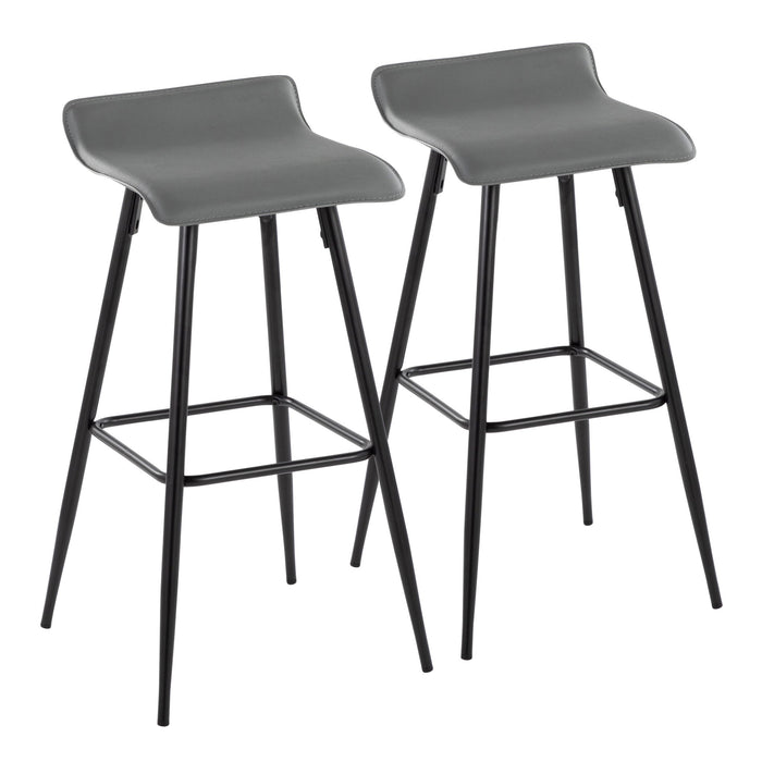 Ale - Contemporary Fixed-Height Bar Stool (Set of 2) Lumi Source