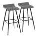 Ale - Contemporary Fixed-Height Bar Stool (Set of 2) Lumi Source