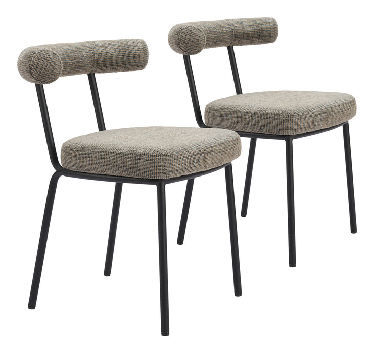 Kede - Dining Chair (Set of 2) - Green Tweed Zuo Modern