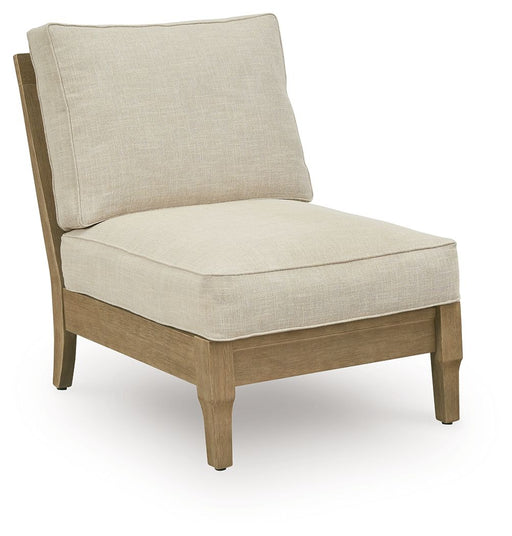 Clare View - Armless Chair With Cushion - Beige Signature Design by Ashley®