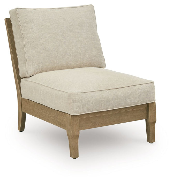 Clare View - Armless Chair With Cushion - Beige