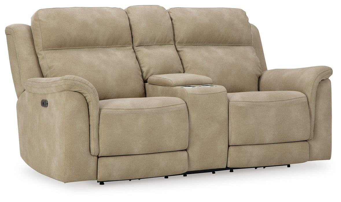 Next-Gen Durapella - Reclining Power Loveseat With Console Signature Design by Ashley®