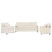 Modern Sofa Set With Double Layer Cushion And Side Storage Pockets Hearth and Haven