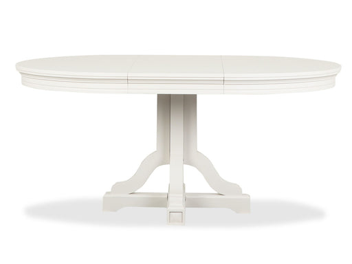 Willowbrook - Extendable 48" Round Dining Table - Egg Shell White Magnussen Furniture