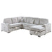 Modern Design Convertible Sectional Storage Bed With USB Port Home Essentials