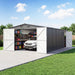 Outdoor Storage Shed, Metal Garden Shed Backyard Utility Tool House Building With 2 Doors And 4 Vents For Car, Truck, Bike, Garbage Can, Tool, Lawnmower Daily Nest