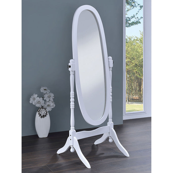 Dunne - Cheval Mirror With Oval Frame Furniture Max
