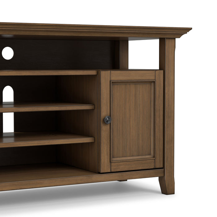 Amherst - TV Media Stand - Rustic Natural Aged Brown Simpli-Home
