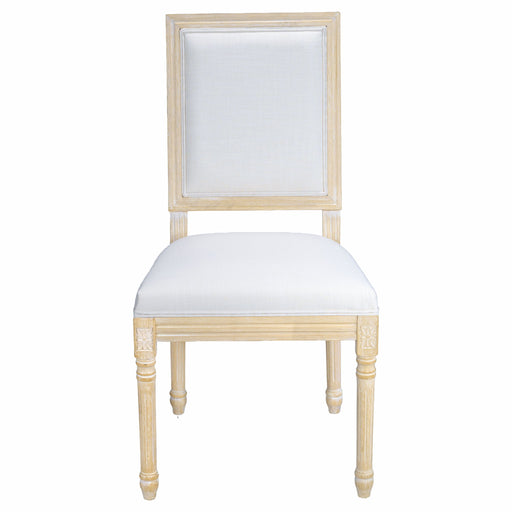 Dining Chairs With Upholstered Square Back (Set of 2) Home Essentials
