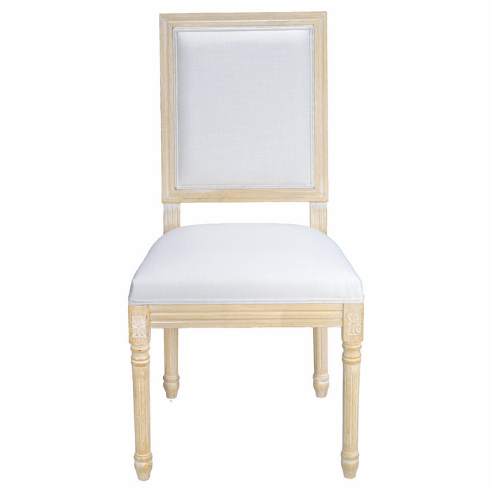Dining Chairs With Upholstered Square Back (Set of 2) Home Essentials