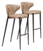 Lino - Barstool (Set of 2) - Brown Zuo Modern